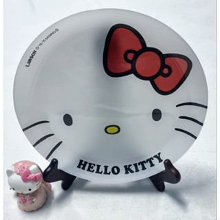 จานแก้วเซรามิค Hello Kitty Sanrio