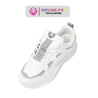 [ Rovingfox sneaker รองเท้าผ้าใบแบบหนังผู้หญิง รุ่น FW1914 มี 2 สี