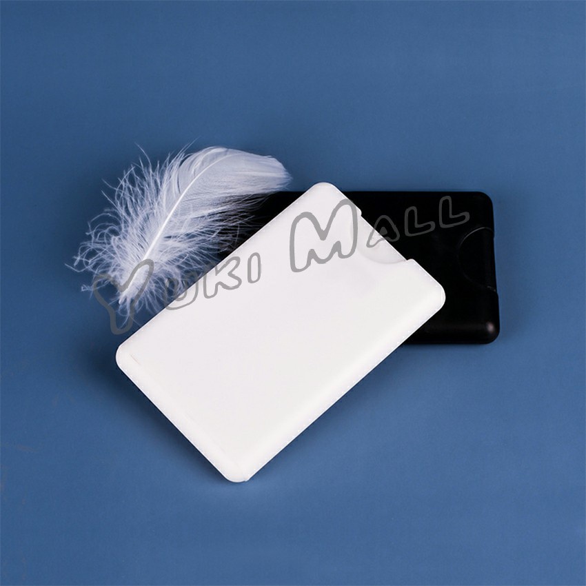 Yuki ขวดสเปรย์ทรงการ์ด 20ml ใส่น้ำหอม เเอลกอฮอล์ คุณภาพดี พกพาสะดวก  Card spray bottle