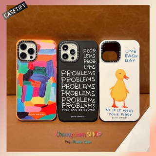 Casetify เคสโทรศัพท์มือถือ ผ้าวูล แบบนิ่ม ลายตัวอักษร DAVID SHRIGLEY สําหรับ Iphone 14ProMax 12Pro XS 11 12Promax 13Promax 112 13