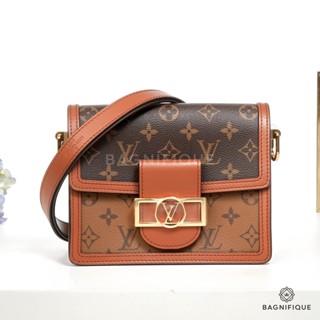 LOUIS VUITTON DAUPHINE MM REVERSE MONOGRAM CHIP