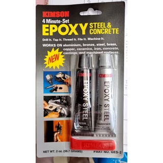กาว2ตัน ซีเมนต์เหล็ก KIMSON EPOXY Steel & Concrete คิมสัน “อีพ๊อกซี่” ปะเหล็กชนิดแห้งเร็ว