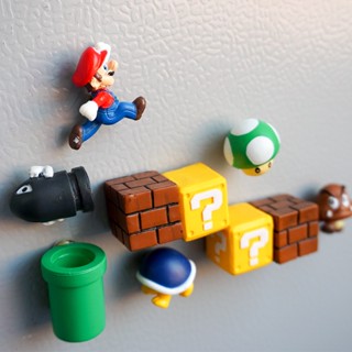 แม่เหล็กติดตู้เย็น มาริโอ้ Super Mario 3D (Combo ขายดีสุดคลาสสิก ชุด 10 ชิ้น) Hidden Princess Magnets