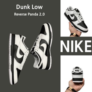 （ยิงจริง）Nike Dunk Low Reverse Panda 2.0 ของแท้100%💯รองเท้าผ้าใบ รองเท้า รองเท้าวิ่ง รองเท้า nike-1-4