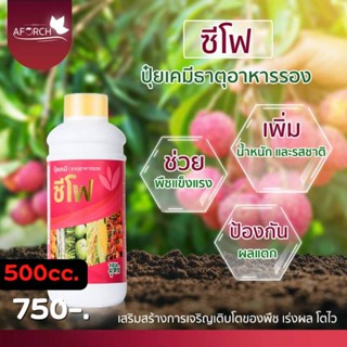 1 ขวด ปุ๋ยน้ำ ซีโฟ ขนาด 500 ซีซี บำรุงดอก บำรุงผล ขนาดขนาดผลให้ใหญ่ เนื้อแน่น ขั้วเหนียว ต้นแข็งแรงไม้หลุดง่าย