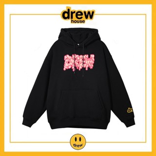 เสื้อแจ็กเก็ตกันหนาว มีฮู้ด ทรงหลวม พิมพ์ลายตัวอักษร Drew House สไตล์ยุโรป และสหรัฐอเมริกา ไฮสตรีท สําหรับคู่รัก