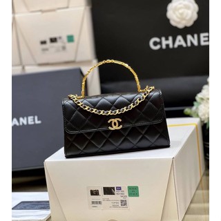 พร้อมส่งNew Chanel  22b Flap Phone Holder With Chain(Ori)VIP หนังอิตาลีนำเข้างานเทียบแท้