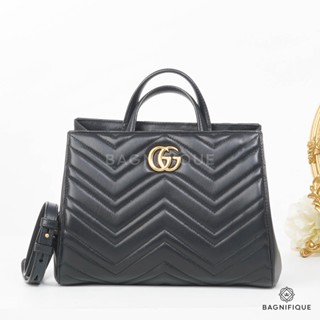 GUCCI MARMONT TOTE BLA