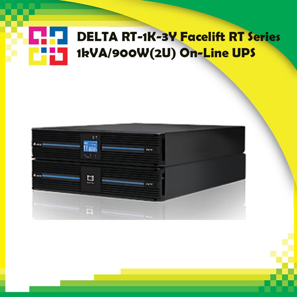 DELTA RT1K3Y Facelift RT Series 1kVA/900W(2U) OnLine UPS Shopee