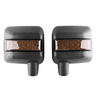 2 PCS LED Rearview Side Mirror Housing Turn Signal Light for Wrangler JK JL 2007-2018