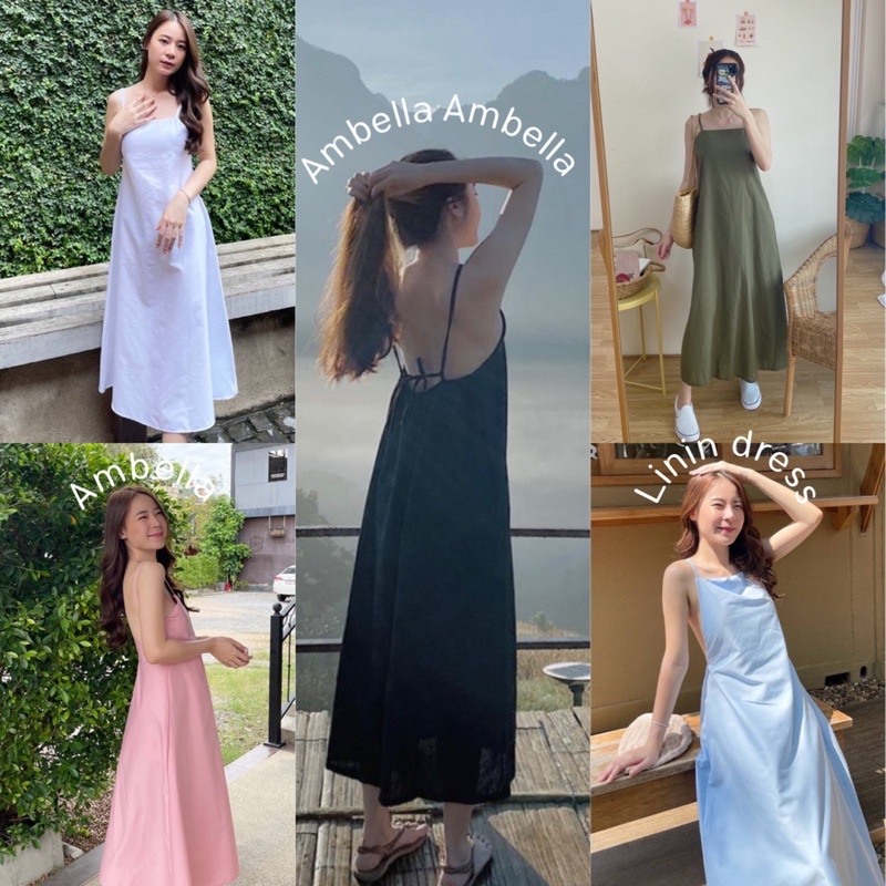 เดรสลินิน Davika พร้อมส่ง สีสวยทุกสี เดรสสายไขว้หลัง รูปที่ 7