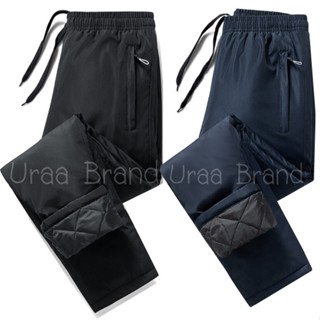 M-5XL / กันน้ำ กันหิมะ กางเกงวอร์มบุขน กักเก็บความร้อน น้ำหน…