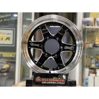 ล้อแม็กซ์ใหม่ ขอบ15 6H139.7 TORQ SPEC D D1S BY LENSO 15x7.5 ET20 ล้อWeld สีดำขอบเงา