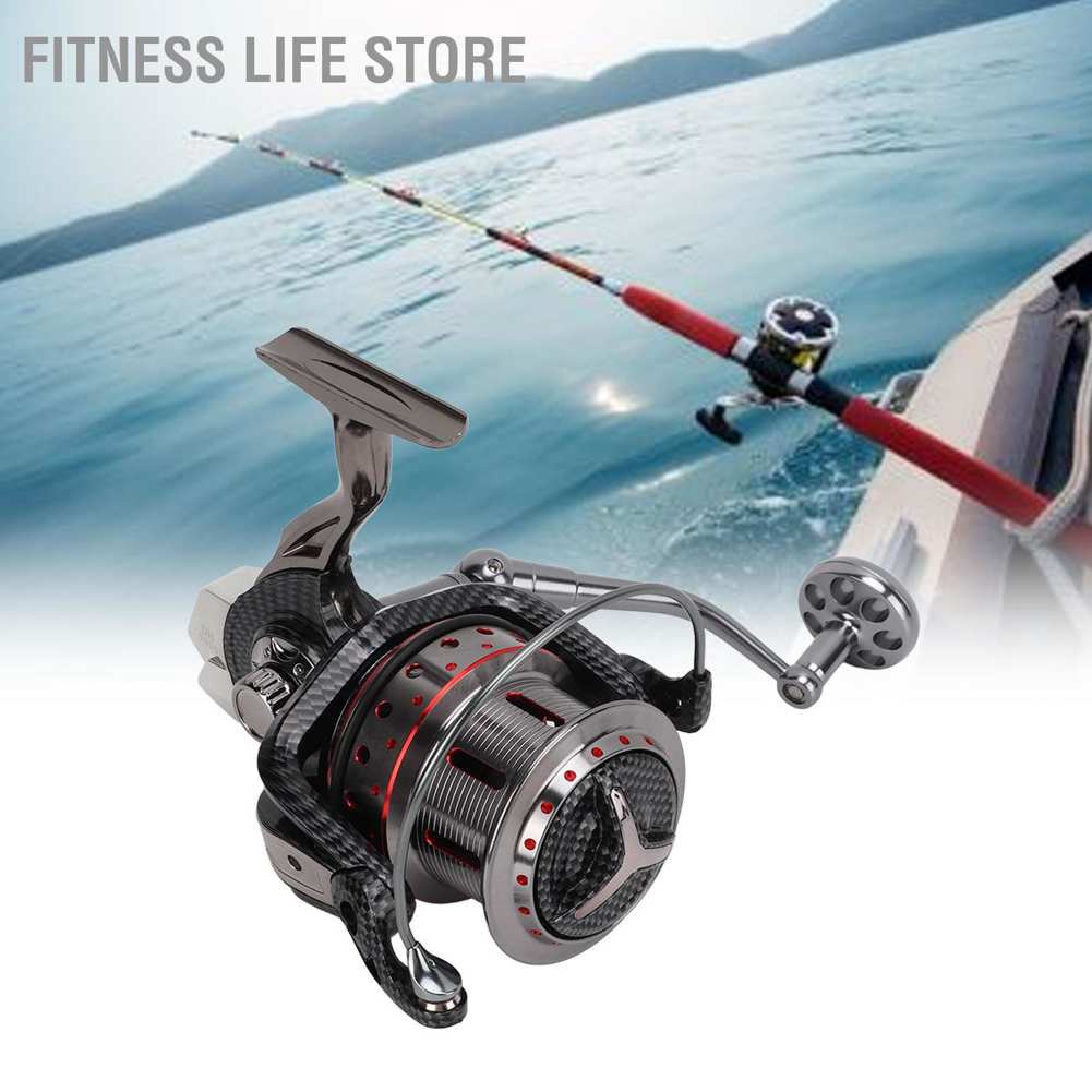 Fitness Life Shop Spinning Fishing Reel 4.7:1 Ratio 14+1BB Metal Wheel for Saltwater Freshwater Long Shot Outdoor #8
