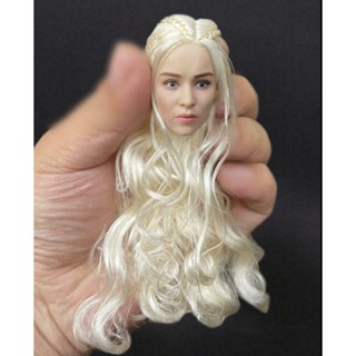 ของเล่นฟิกเกอร์ เกมออฟธรอนส์ Daenerys Targaryen Head Sculpt Game of Thrones 1/6 สําหรับฟิกเกอร์ 12 นิ้ว PHICEN