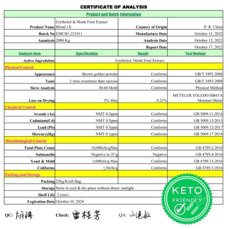 น้ำตาลหล่อฮั่งก๊วยสีทอง ออร์แกนนิค100%  0 แคลอรี่ 0 ดัชนีน้ำตาล  ✔️คีโต✔️ผู้ป่วยเบาหวาน ✔️หวานกลมกล่อม ไม่ทิ้งรสขมคอ4289 - รูปที่ 5