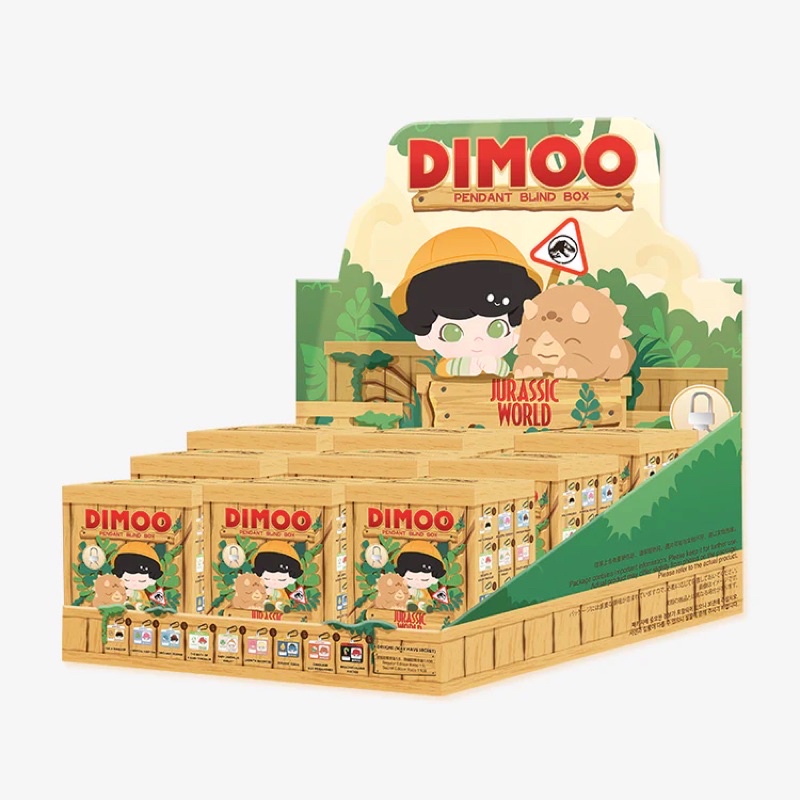 [ยกกล่อง] พร้อมส่ง พวงกุญแจ Dimoo Pop Mart Dimoo Jurassic World Series-Pendant Blind Box