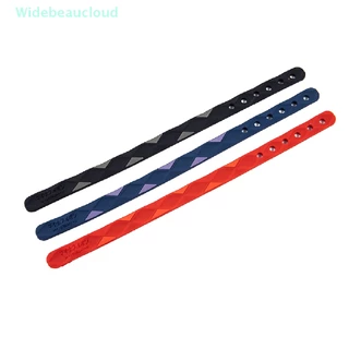 Widebeaucloud สร้อยข้อมือกีฬาไอออนลบป้องกันไฟฟ้าสถิตย์ สร้อยข้อมือคู่รักซิลิโคนสมดุลพลังงาน