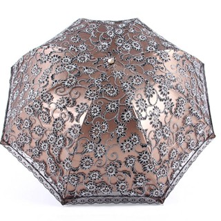 Double Layer Lace Sun Umbrella Wedding Women Sunny Rainy Windproof Travel Anti-UV Parasol Black Pink Luxury Fashion Para