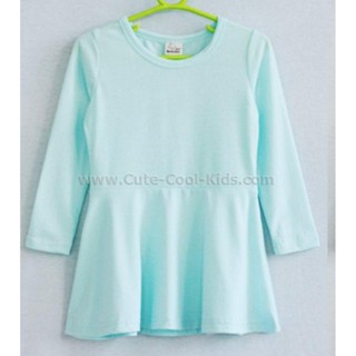 TLG-608 เสื้อแขนยาวเด็กผู้หญิง sweater สีฟ้า