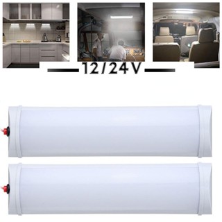 หลอดไฟ LED 24 ดวง 24v สีขาว สําหรับติดตกแต่งภายในรถยนต์ รถบรรทุก เรือ คาราวาน อ่านหนังสือ เพดาน