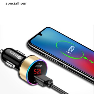 Specialhour ^ ^ Metal Dual USB Car Charger 4.8A สําหรับโทรศัพท์อะแดปเตอร์ซ็อกเก็ต USB อุปกรณ์อัตโนมัติ * new