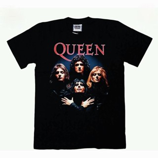 เสื้อยืดคอกลมเสื้อวง Queen เสื้อวงดนตรี เสื้อวงร็อค เสื้อนักร้อง  ผู้หญิงเสื้อยืดไซส์ S M L XL XXL 3XL 4XL 5XL