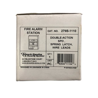 Edwards Signaling, Fire Alarm Station "279B-1110"