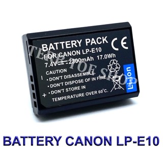 LP-E10  LPE10 Camera Battery For Canon T3,T5,T6,T7,T100,1100D,1200D,1300D,1500D,2000D,3000D,4000D,Kiss BY TERBTOE SHOP