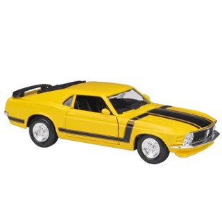 รถโมเดลเหล็กFORD Mustang Boss302 ปี1970 สเก1:24 รายละเอียดสวยสมจริงเป็นงานโมเดลแบบตั้งโชว์