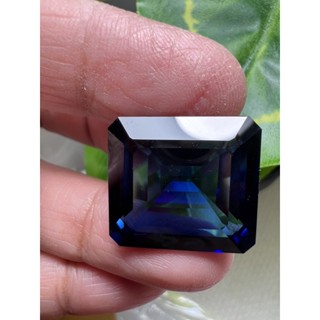 37 carats 18x20mm 1 pieces Lab Blue sapphire hardness 9