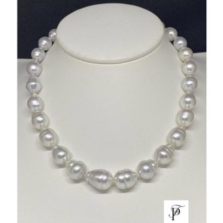 South sea  Baroque Pearl Necklace  สีขาว สวยสะอาดค่ะ🥰