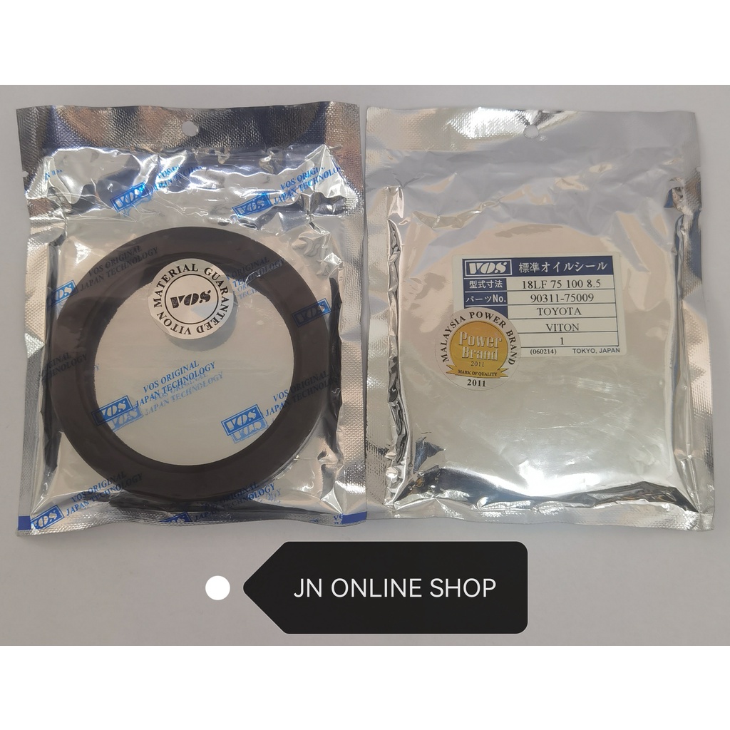 ซีลน้ํามันมู่เล่ (Viton) สําหรับ Toyota Corolla EE80 EE90 EE100 EE111 2E 3E 4E (1 ชิ้น)