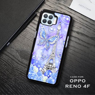 Rou เคส OPPO Reno 4F - [Case Paris] - Case 2D - Premium Glossy - Hardcase Premium Glossy