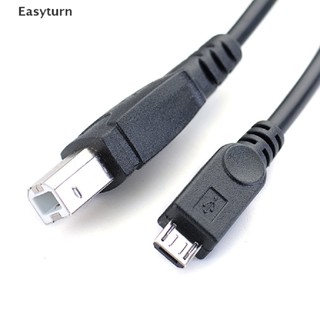 Easyturn สายเคเบิล Micro USB ตัวผู้ เป็น USB B Type ตัวผู้ OTG 3.2 ฟุต สําหรับเครื่องพิมพ์ แท็บเล็ต โทรศัพท์มือถือ
 Et