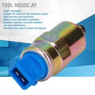 Tool House.Ay โซลินอยด์ปิดเชื้อเพลิง 12V 716‐30255 แบบเปลี่ยน สําหรับตัวโหลดแบ็คโฮ Jcb 3CX 4CX