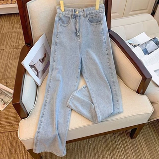 💥มีไซซ์ S-3XL💥New กางเกงยีนส์ทรงหลวมสไตล์เกาหลี เอวสูง หลากสี ทรงสวย กางเกงใส่สบาย ยอดนิยม
