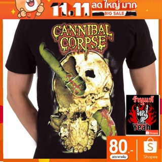 เสื้อวง Cannibal Corpse เสื้อยืด แคนนิเบิลคอปส์ เสื้อยืดผู้ชาย Rock เสื้อวินเทจ RCM682