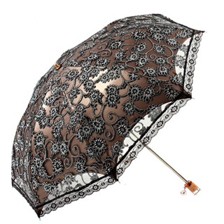 Fold Princess Anti-UV Sunshade Flower Lace Umbrella Girl Women Rain Sun Umbrella Windproof Portable Travel Female Sunny