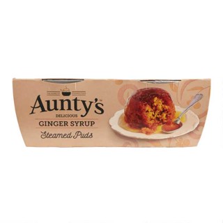 Auntys - Ginger syrup puds 95gx2