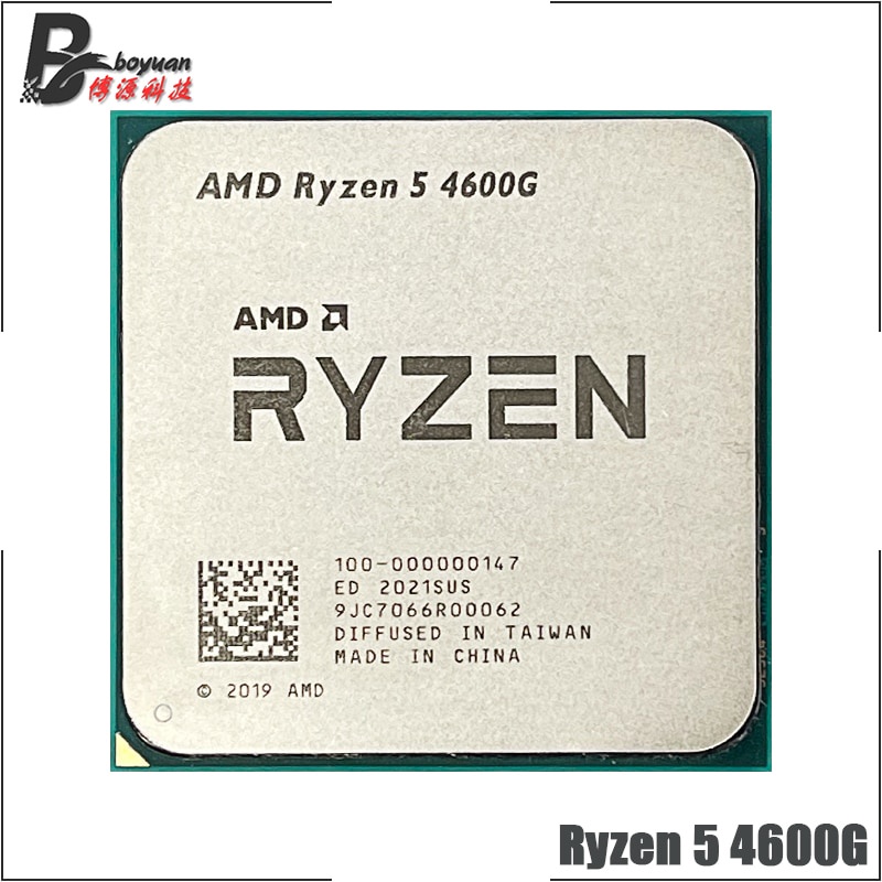 AMD Ryzen 5 4600G R5 4600G 3.7GHz Six-Core Twelve-Thread 65W CPU โปรเซสเซอร์ L3 = 8M 100-000000147 ซ