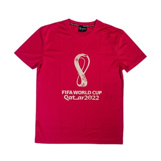 FIFA WORLD CUP QATAR 2022 OFFICIAL EMBLEM SHORT SLEEVE T-SHIRT  MAROON