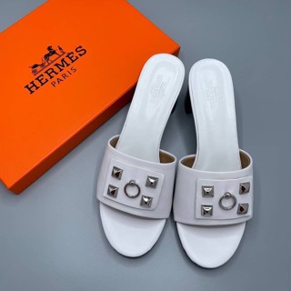 🔥ผ่อนได้🔥รองเท้า Hermes Dreamy Sandals [ ส้นสูง ] Size 36- 40 งาน Original อุปกรณ์ : Full Box Set