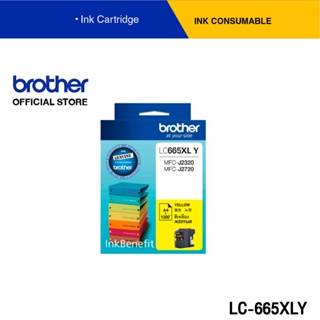 Brother LC-665XLY  ตลับหมึก สีเหลือง สำหรับเครื่องอิงค์เจ็ทรุ่น MFC-J2320, MFC-J2720