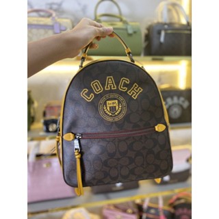 กระเป๋าเป้ NEW COACH 
Jordyn Backpack In Signature Canvas With Varsity Motif