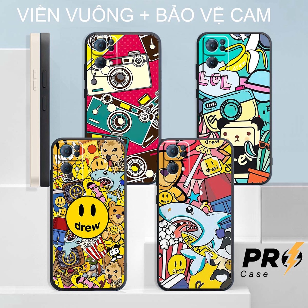 Oppo Reno 7/7 4G / 7 5G / 7 PRO 5G / 7Z 5G เคส TPU ขอบสี่เหลี่ยมพร้อม Drew Sark,Drew LOL