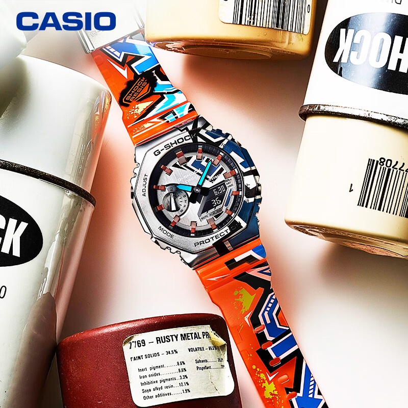 G-shock GM-2100SS 40th Anniversary Limited Street Graffiti นาฬิกาสปอร์ตผู้ชาย Unisex K874