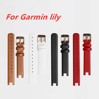 สําหรับ Garmin Lily สายหนัง สมาร์ทวอทช์ ฟิตเนส กีฬา สายนาฬิกา สร้อยข้อมือ อุปกรณ์เสริม เปลี่ยนได้ Garmin Lily ฟิล์มป้องกัน