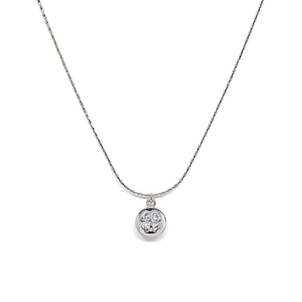 Fyne Fories Prosperity Necklace ♡ สร้อยคอ clover ประดับ zirconia ♡ fynefories