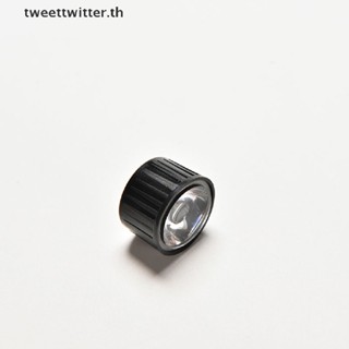 Tweet เลนส์ไฟ LED 120 องศา 1W 3W พลังงานสูง พร้อมสกรู 20 มม. สีดํา 10 ชิ้น